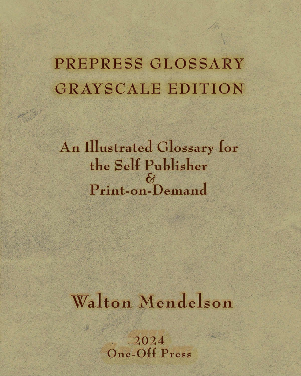 Prepress Glossary Grayscale Edition cover